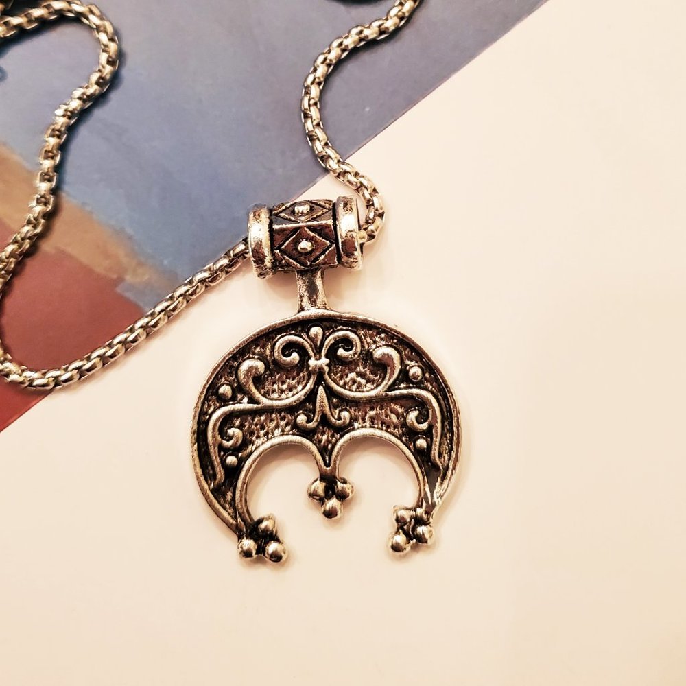 Crescent Viking Jewelry Necklace For Women Men / Pendant Ancient Pendant